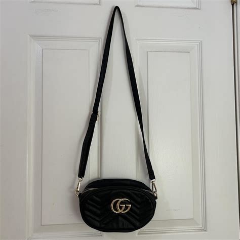 black gucci purse dupe|Gucci key pouch dupe.